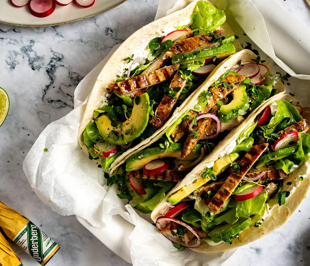 UNDERBERG TACOS WITH GRILLED PORK