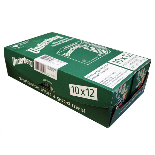 A wholesale case of Underberg 12-packs